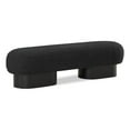 thumbnail image 1 of Pemberly Row Modern / Contemporary Black Boucle Fabric Bench, 1 of 7