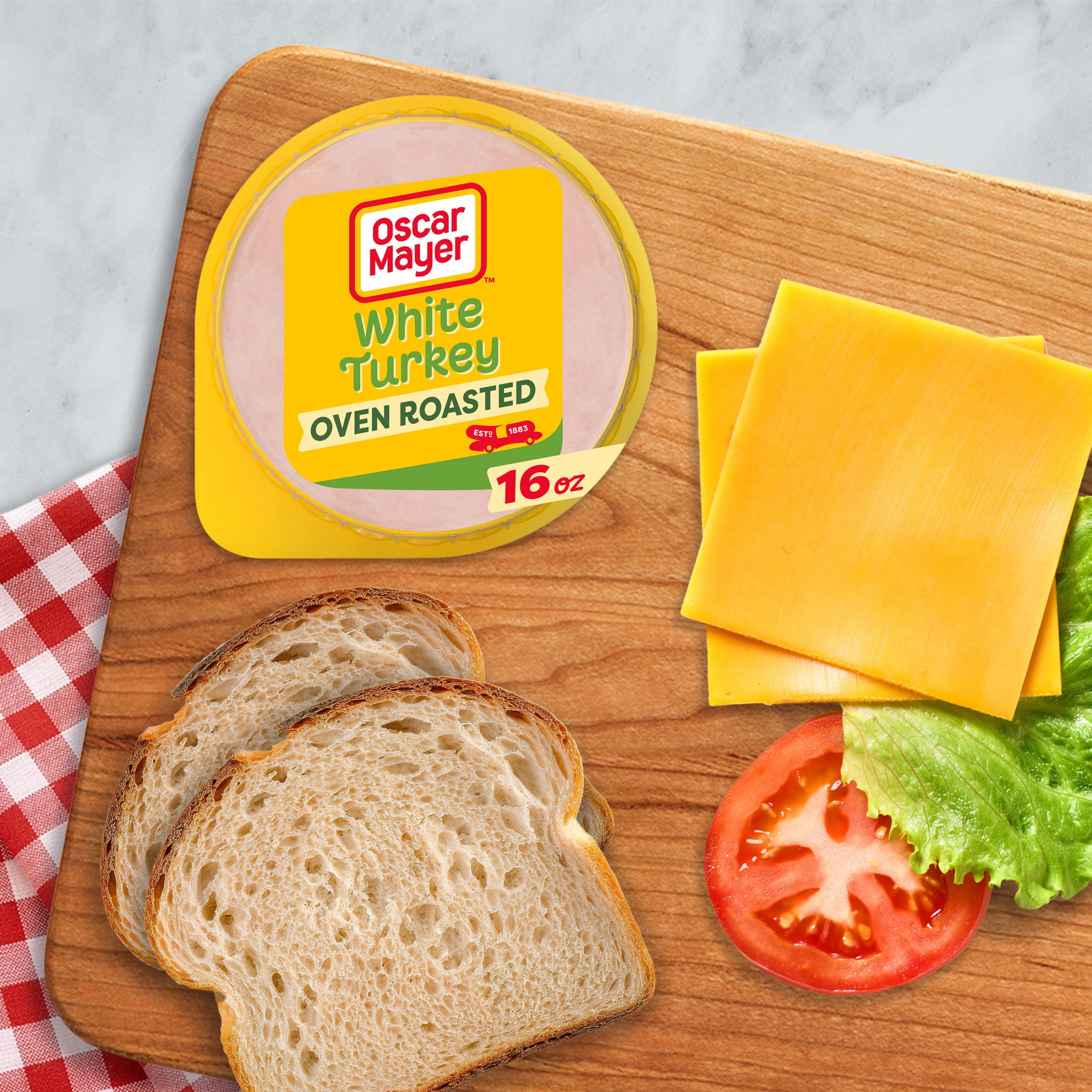 Oscar Mayer Oven Roasted White Sliced Turkey Deli Lunch Meat, 16 oz Package