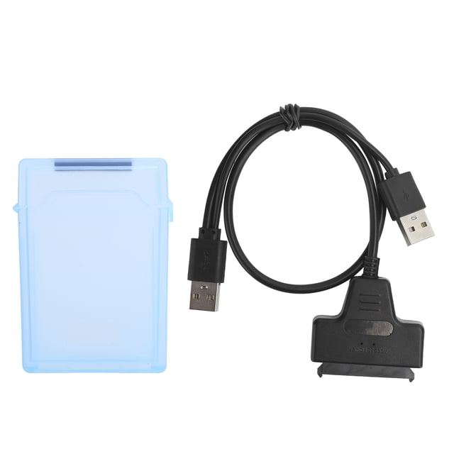 Câble de Disque Dur, Boîtier ABS USB 2.0 Stable 480 Mbps pour SSD HDD 2,5 Po Blanc, Gris, Bleu, Rouge, Vert