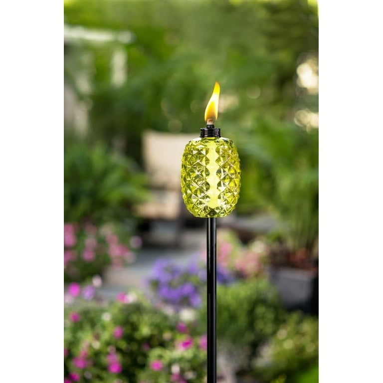 TIKI® Brand 65-Inch Aloha Pineapple Glass Torch Green 2-pack TIKI® Brand 65-Inch Aloha Pineapple Glass Torch Green 2-pack