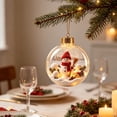 thumbnail image 7 of UALSRZL Glowing Christmas Story Ornament, Light-Up Christmas Tree Decorations with Snowman, Warm Mini Scene Hanging Balls for Xmas Home Party Decor, 7 of 7