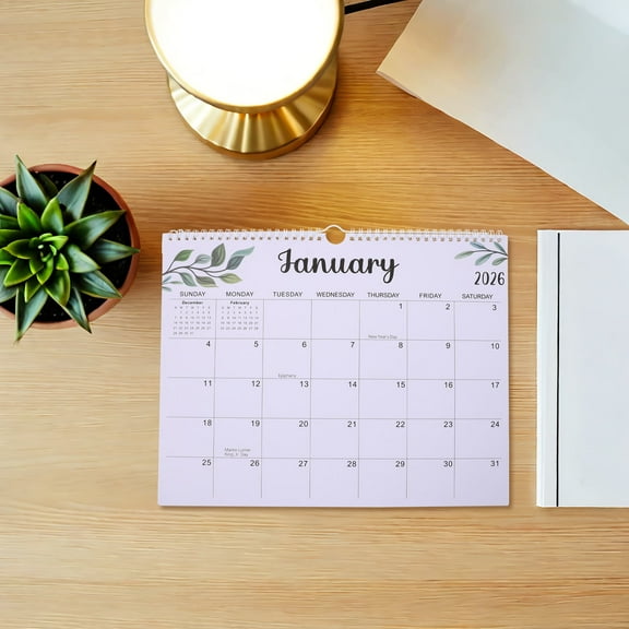 ELAYARD 18 Month Wall Calendar 2026-2027 Monthly Planner White Large Format for Office Home School Organization