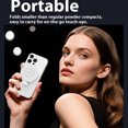 thumbnail image 3 of jesticaly Anneaux de Selfie Luminosité Réglable Lumière Téléphone Intelligent Vlogs/photographie Rotation 360 Degrés Blanc, 3 of 6