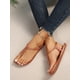 thumbnail image 4 of Stylish Casual Hoop Thong Roman Style Flat Sandals, 4 of 4
