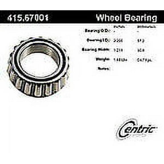 centric 415.67001e wheel bearing Fits select: 2013-2018 RAM 3500, 2009-2012 DODGE RAM 3500