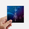 thumbnail image 1 of Starry Sky Totem Geometry Alien Sticker Square Waterproof Stickers Wallpaper Car Decal, 1 of 1