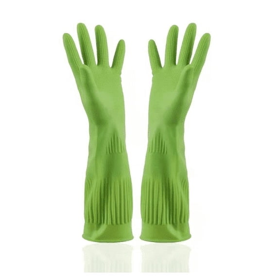 Cleaning Gloves 1 Pair Premium Household Waterproof Kitchen Dishwashing Non-Slip Durable Laundry Cleaning Supplies Tools