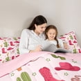 thumbnail image 4 of Erosebridal Kids Pink Cowgirl Twin Bedding Sets 7-Piece, Tribal Western Bedding Comforter Set, 4 of 7