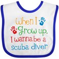 thumbnail image 3 of Inktastic Future Scuba Diver Childs Diving Boys or Girls Baby Bib, 3 of 4