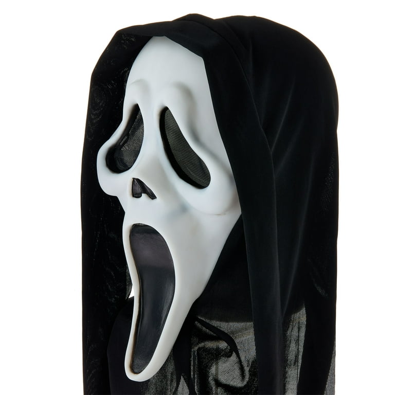 Ghost Face Mask for Adults, White, Halloween Costume Accessory for Adults, by Fun World