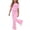 Pink, variant on Fnooota Girls Summer Outfit Sets Size 10-12, Printed Short Sleeve Casual Kids' Clothing Sets Girls' 2 Piece Sets Hot Pink Size 10