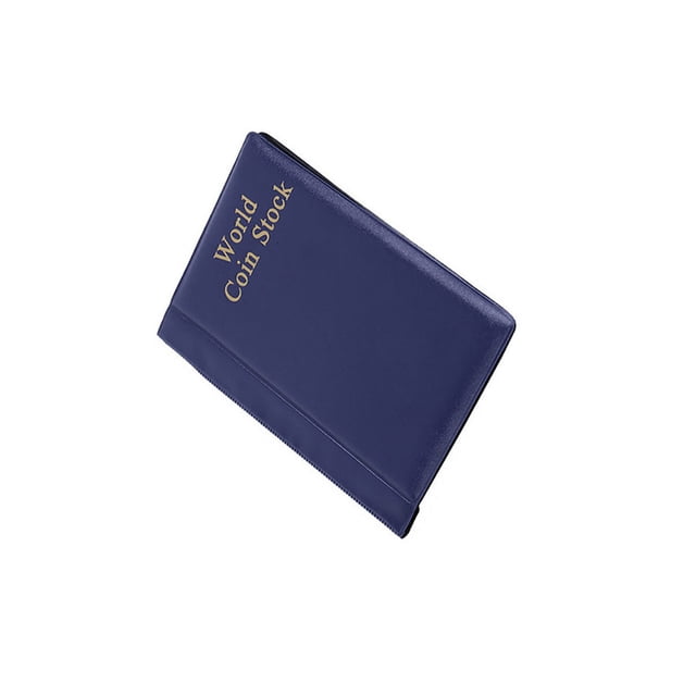 Bewildely Almacenamiento de billetes, bolsillos para libros, carpeta para monedas, colección de álbumes de billetes, hojas de colección, capacidad Almacenamiento y organización del hogar Azul Bewildely HA074053-04