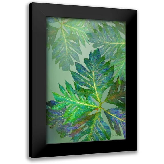 Murdock, Ramona 11x14 Black Modern Framed Museum Art Print Titled - Tropical Leaves III
