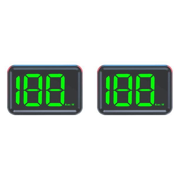 GPS H HUD Digital Speedometer Head Up Ups para Carro Autos () Verde
