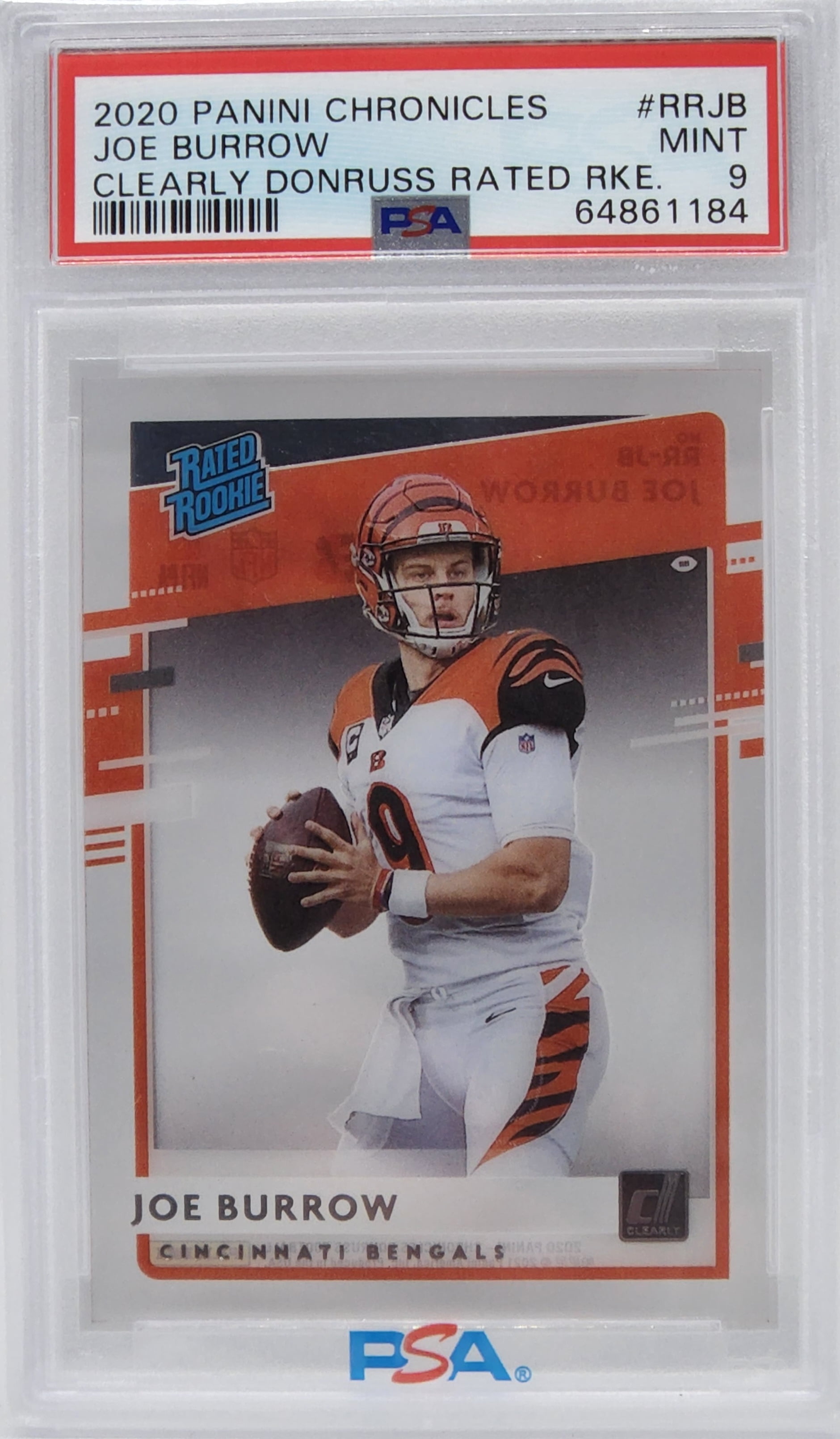 Joe Burrow Rated Rookie Donruss Cincinnati Bengals outlet PSA 9