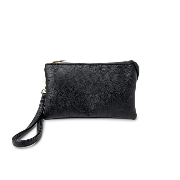 Kedzie Eclipse Convertible Wallet Crossbody Bag in Vegan Leather, Black (Women's)