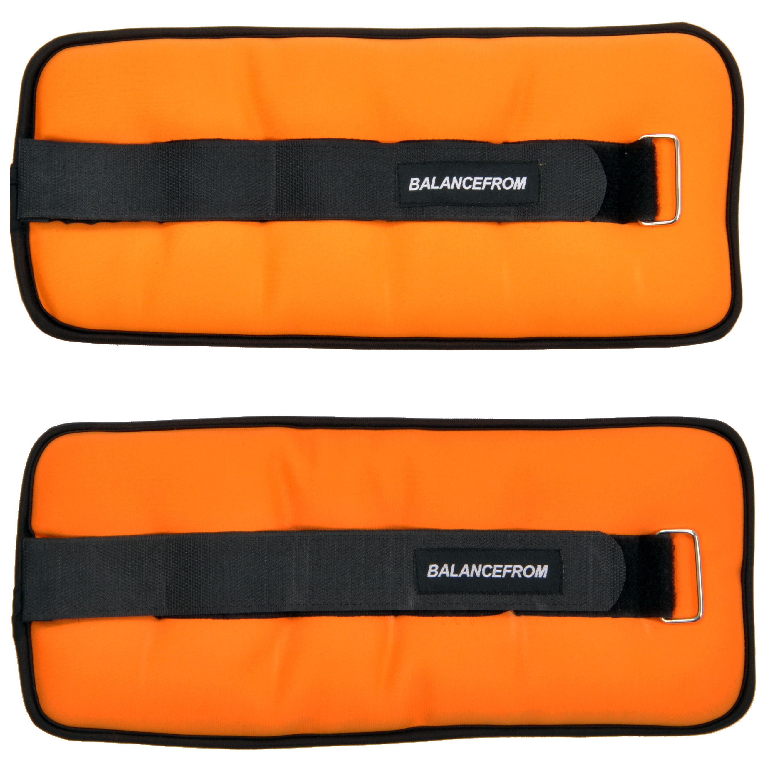BalanceFrom Fully Adjustable Ankle Wrist Arm Leg Weights, 10 lbs Pair