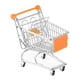 thumbnail image 1 of Mini carrito de compras, cesta de supermercado, juguete de supermercado, carrito de mano de metal, carrito de juguete naranja, 1 of 9
