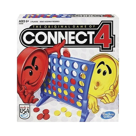 Connect 4 Classic Grid Board Game, 4 in a Row Strategy Board Games for Kids
