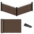 thumbnail image 1 of Eden's Decor Balcony Privacy Screen Cover Mesh Windscreen Weather-Resistant UV Protection for Backyard Deck Patio Balcony Pool Porch Fence Railing Gardening (Brown 2'6""x 25'), 1 of 1
