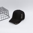 thumbnail image 4 of Only Moment White,Black Vintage Washed Baseball Cap Cloth Soft Unconstructed Plain Blank Adjustable Size Dad Hat One Size, 4 of 6