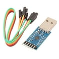 thumbnail image 2 of 1pcs CP2104 Module USB to TTL UART 6PIN Module Serial Converter CP2104 STC PRGMR Replace CP2102 with Dupont Cable, 2 of 5