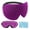Purple, variant on 3D Sleep Eye Mask, Cooling Blackout Blindfold with Contoured Cups and 5 Pairs of Foam Earplugs, Black