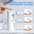 thumbnail image 5 of Automatic Foaming Soap Dispenser, Rechargeable Hand Free Pump Soap Dispenser Electric Dispenser for Bathroom Countertop, Kitchen 350mL（white,19.3*11.6*7.5cm), 5 of 5