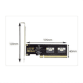 thumbnail image 5 of PCIe 4.0 X16 to 4 Ports NVMe-Compatible Expansion Card PCI-E Gen4/3 SlimSAS 8I SFF8654 Graphics Card Adapter, 5 of 5