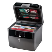 SentrySafe HD4100 Fire/Water Resistant File Document Safe with Key Lock, 0.65 Cu-Ft., Charcoal Gray