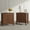 walnut, variant on Modern Storage End Tables with Hidden Drawer Charging Station Side End Tables Set of 2 for Living Room Black