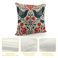 thumbnail image 4 of Shiartex Pillow Case Danish Heart Scandinavian Red Folk Pattern Birds Retro Holidays Finnish Nature Nordic Rural Farmhouse Decorative Throw Pillows Covers for Fall Decorations White, 4 of 5