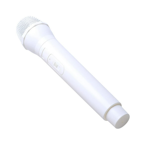 Accessoire de microphone simulé accessoire de microphone artificiel pour Halloween blanc