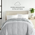 thumbnail image 6 of Breathable Cool Comforter All Season Lightweight Down-Alternative Solid Light Gray for Twin Size Bedding by Comfort Canopy, 6 of 12