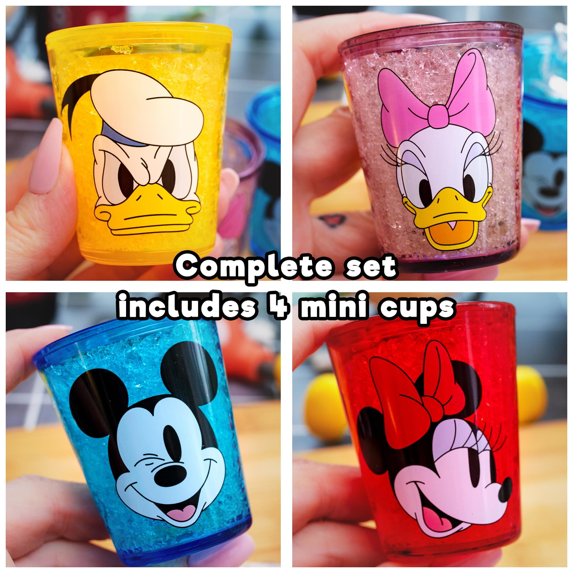 Disney Classic Characters 4pc Plastic Freeze Gel Mini Cup Party