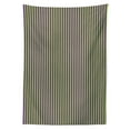 thumbnail image 3 of Ambesonne Vintage Tablecloth Rectangular Table Cover, Blue Green Bold Stripes, 60"x90", Royal Blue Lime Green, 3 of 4