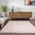 thumbnail image 6 of Hauteloom Darva Living Room, Bedroom Area Rug - Contemporary - Plush Pile - Pink - 18" Sample, 6 of 19