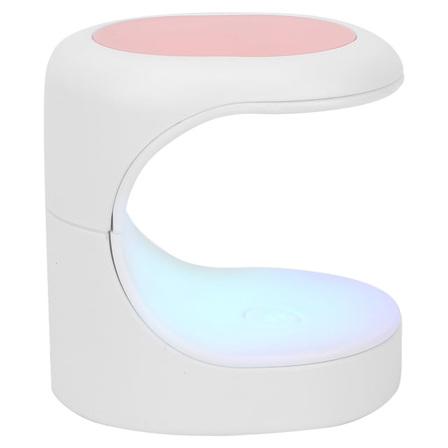 Saluaqui 16W Mini Gel Polish Dryer LED Dual Light Sources Nail Curing Machine, Small Portable Design Professional Nail Dryer Gel Polish Light, Fast Drying Universal Type C Interfac