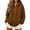 Brown, variant on BUIGTTKLOP Zip up Hoodie Women 2026 Casual Long Sleeve Oversized Hooded Sweatshirts Fall Winter Comfy Jackets with Pockets