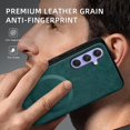 thumbnail image 4 of ELEHOLD PU Leather Case For Samsung Galaxy A54 5G Slim Magnetic Shockproof Cover, [MagSafe Compatible], [Lens&Screen Protection], Drop protection Case - Green, 4 of 11