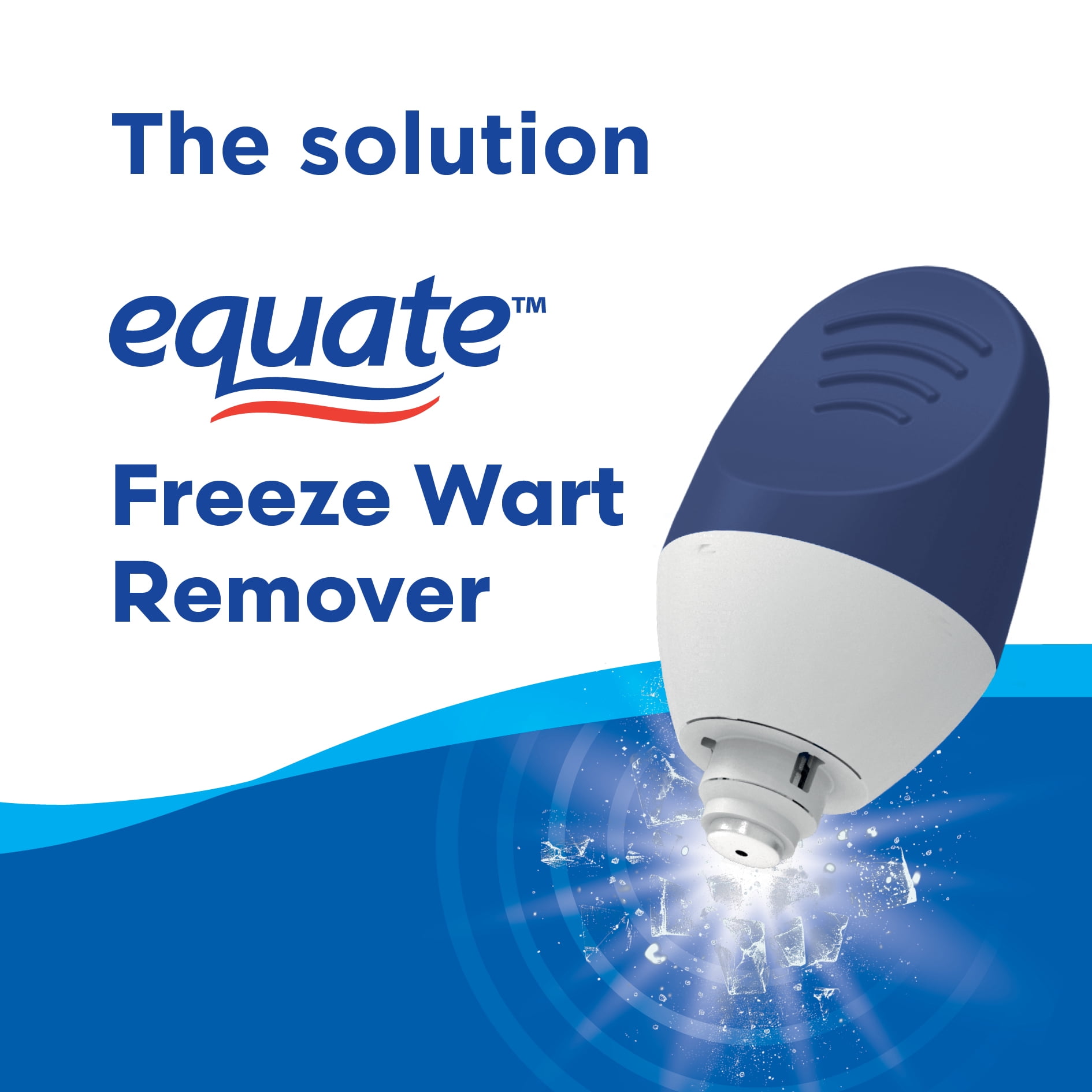 (3 pack) Equate Freeze Wart Remover with Precision Metal Tip, 1.6 fl oz for Common and Plantar Warts