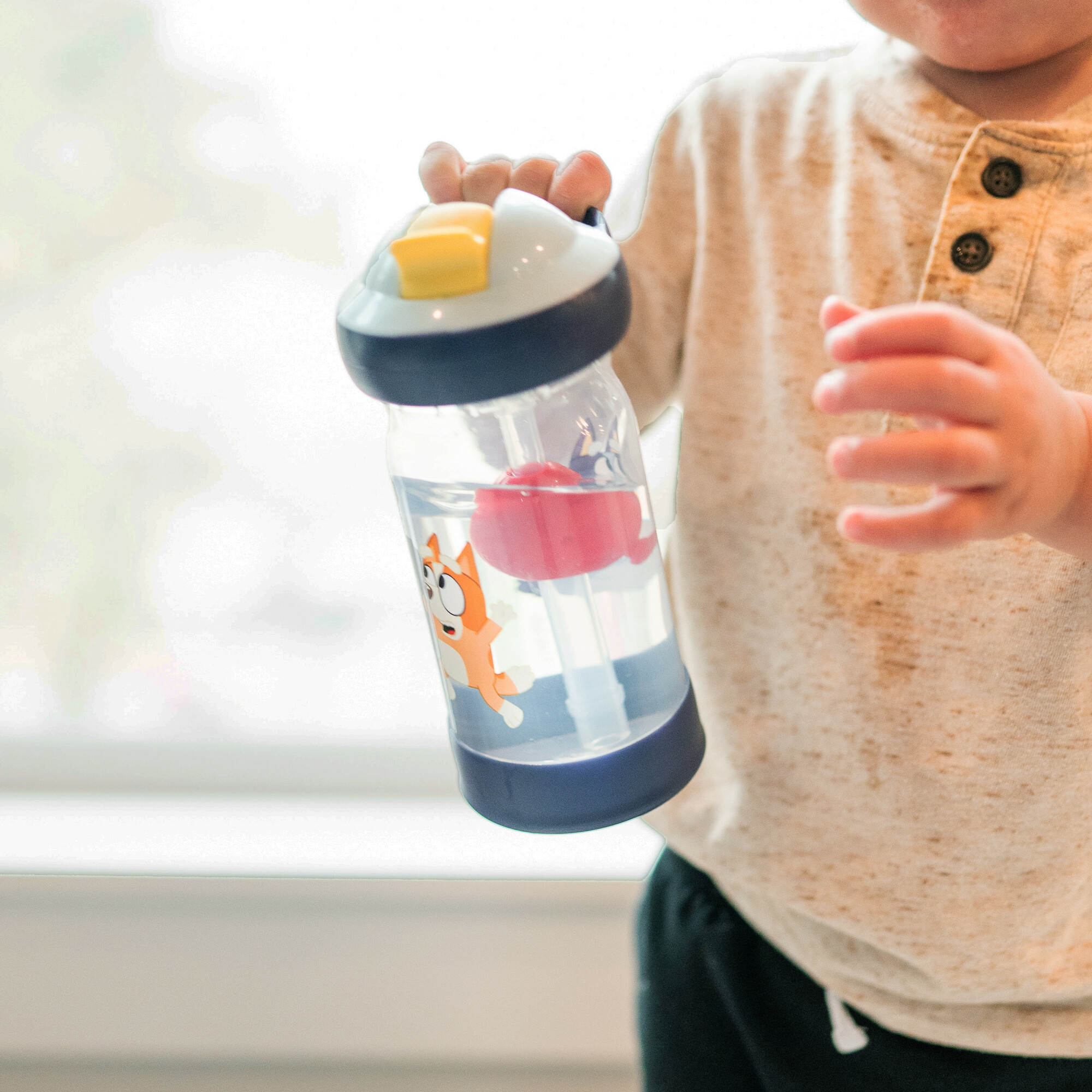 The First Years Bluey Sip & See™ Toddler Water Bottle with Floating Charm, 12 oz - image 4 of 6