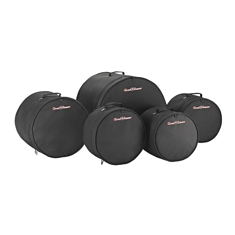 Road Runner 5Piece Fusion Drum Bag Set Black
