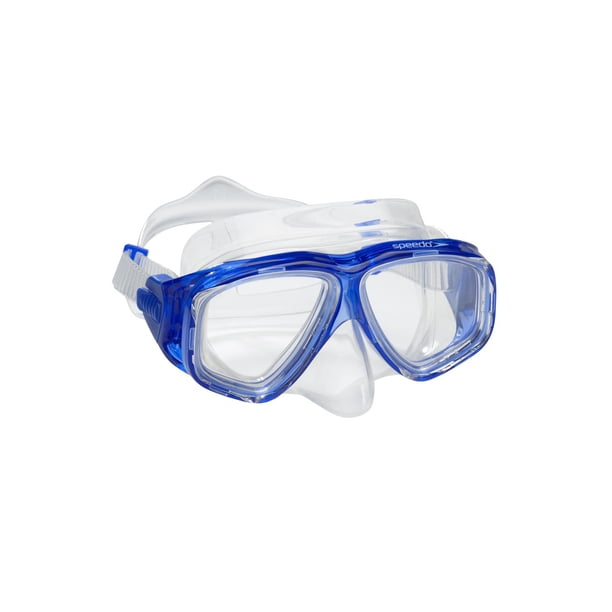 Máscara de natación, esnórquel y buceo Speedo Adventure, antivaho, azul