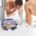 thumbnail image 5 of Goofa Corgi Washing in Bathtub Printed Toiletry Bag with Handle,Large Capacity Travel Makeup Cosmetic Bag for Women, Carry on Airport Airline Compliant Bag, 5 of 9