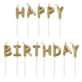 thumbnail image 1 of Gold "Happy Birthday" Letter Pick Birthday Candles, 1 of 2