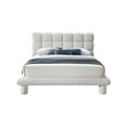 thumbnail image 6 of Meridian Furniture Deco Cream Boucle Fabric Full Bed, 6 of 6