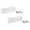 White, variant on Rev-A-Shelf Ld-6572-11-1 Lazy Daisy Pair Of 11"W Polymer Tip Out Trays - White