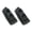 Black, variant on 2Pcs Soft Bristle Car Wash Brush Head with Water Flows Hole and Threaded Socket Window Washing Clean Brush Enduring