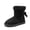 BLACK, variant on Girls Boots Kids Winter Warm Snow Ankle Bow Boots for Toddler/Little Kid